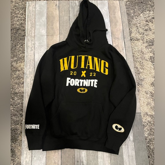 Wutang Clan Fortnite Black Hoodie Size Large - Picture 1 of 5